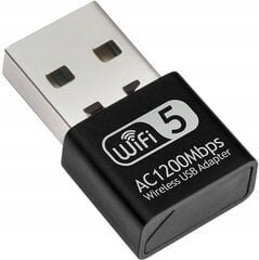 Wifi usb adapter, Izoxis M-19181 1200Mbps цена и информация | Адаптеры и USB-hub | kaup24.ee