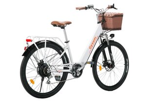 Elektrijalgratas Cysum CityRun, 26", valge hind ja info | Elektrirattad | kaup24.ee