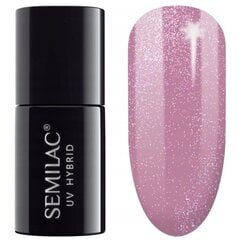 Стойкий гибридный гель лак для ногтей SEMILAC 319 Shimmer Dust Pink, 7 мл цена и информация | Лаки для ногтей, укрепители для ногтей | kaup24.ee