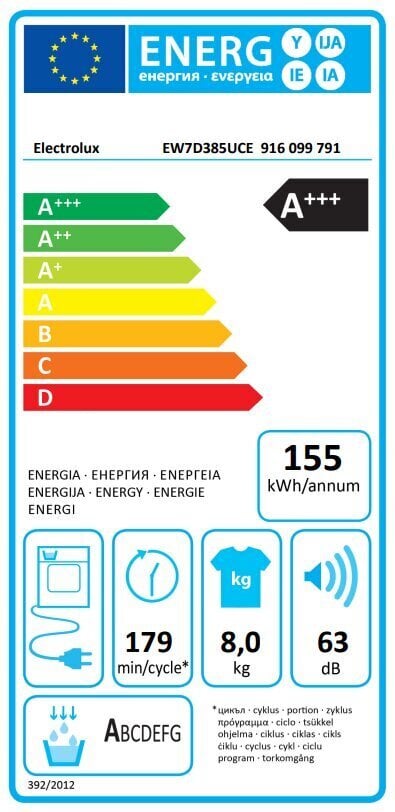 Electrolux EW7D385UCE цена и информация | Pesukuivatid | kaup24.ee