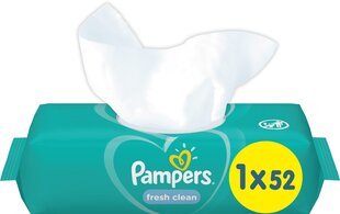 Салфетки PAMPERS Fresh Clean, 52 шт. цена и информация | Влажные салфетки | kaup24.ee