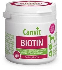 Добавка для кожи и шерсти Canvit Dog Biotin, 230 г цена и информация | Пищевые добавки и анти-паразитные товары | kaup24.ee