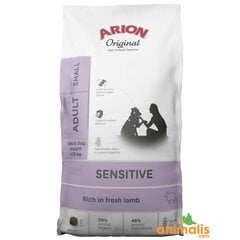 Arion Original Sensitive для взрослых собак мелких пород с ягнятиной и рисом, 2 кг цена и информация | Сухой корм для собак | kaup24.ee