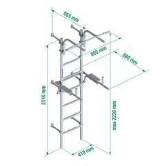 Sanro S10 seinapaneel, must hind ja info | Varbseinad | kaup24.ee