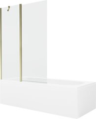 Vann Mexen Vega, 180x80 cm + 120 cm, White+Gold/Transparent цена и информация | Ванны | kaup24.ee