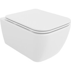 Mexen Stella Rimless WC, aeglaselt sulguva õhukese istmega, Duroplast, valge - 30680900 hind ja info | WС-potid | kaup24.ee