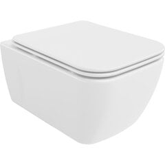 Mexen Margo Rimless WC, aeglaselt sulguba õhukese istmega, Duroplast, valge - 30420900 hind ja info | WС-potid | kaup24.ee