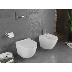 Mexen Margo Rimless WC-pott, aeglaselt sulguva kaanega, Duroplast, valge - 30220500 hind ja info | WС-potid | kaup24.ee