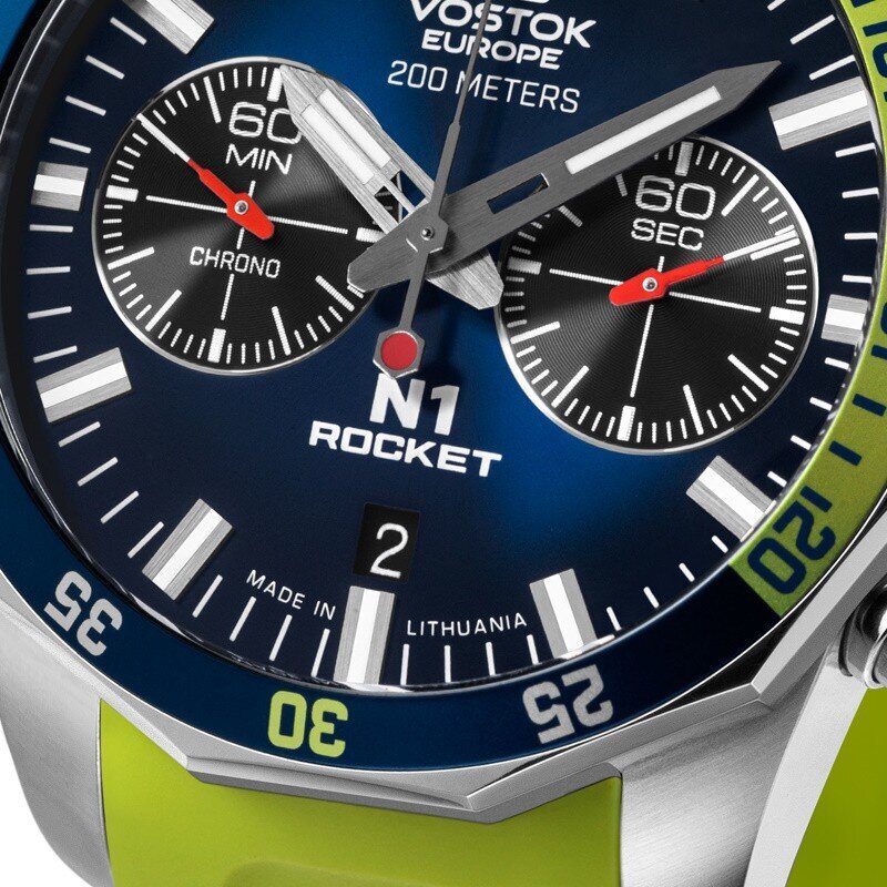 Vostok Europe Rocket N1 6S21-225A708SilY 6S21-225A708SilY hind ja info | Meeste käekellad | kaup24.ee