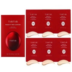 TIRTIR Mask Fit Red Cushion 6 Shade Trial Kit (13C, 13N, 15C, 17C, 17N, 17W) - näidiskomplekt, mis sisaldab 6 tooni цена и информация | Пудры, базы под макияж | kaup24.ee