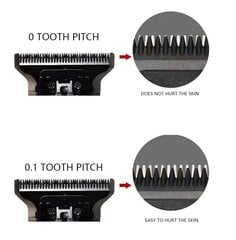 Мужская беспроводная машинка для стрижки волос, перезаряжаемая через USB электрическая машинка для стрижки волос, триммер с нулевым зазором, электрическая машина для стрижки волос цена и информация | Электробритвы | kaup24.ee