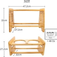 Миски для собак с регулируемой подставкой Elevated цена и информация | Миски, ящики для корма | kaup24.ee