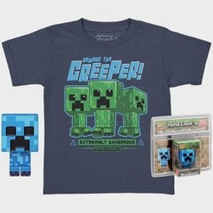 Funko Pocket Pop! & Tee Minecraft Blue Creeper - for Children (L) цена и информация | Атрибутика для игроков | kaup24.ee