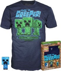 Funko Pocket Pop! & Tee Minecraft Blue Creeper - for Children (L) цена и информация | Атрибутика для игроков | kaup24.ee