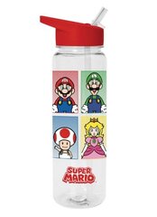 Nintendo - Super Mario Bros 4 Colors Plastic Drinks Bottle 700 ml hind ja info | Fännitooted mänguritele | kaup24.ee