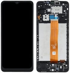 Originaal LCD + puuteekraan Samsung SM-A125 Galaxy A12 (IPS) raam must hind ja info | Telefoniosad ja parandamise tööriistad | kaup24.ee