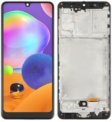 LCD + puuteekraan Samsung SM-A315 Galaxy A31 (OLED) Raam must hind ja info | Telefoniosad ja parandamise tööriistad | kaup24.ee