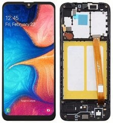 Оригинальный ЖК + тачскрин дисплей Samsung SM-A202 Galaxy A20e (IPS) Рамка черный цена и информация | Запчасти для телефонов и инструменты для их ремонта | kaup24.ee