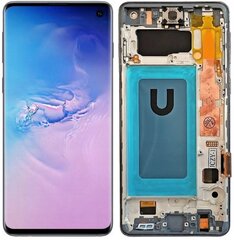 LCD + puuteekraan Samsung Galaxy S10 G973F SM-G973F Incell Frame Must hind ja info | Telefoniosad ja parandamise tööriistad | kaup24.ee