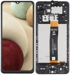 Подлинный ЖК + сенсорный дисплей Samsung Galaxy A12 Nacho SM-A127 Рамка черный цена и информация | Запчасти для телефонов и инструменты для их ремонта | kaup24.ee