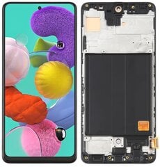 LCD + puuteekraan Samsung Galaxy A51 SM-A515 Incell Frame must hind ja info | Telefoniosad ja parandamise tööriistad | kaup24.ee