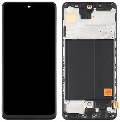 LCD + puuteekraan Samsung Galaxy A51 SM-A515 Incell Frame must hind ja info | Telefoniosad ja parandamise tööriistad | kaup24.ee