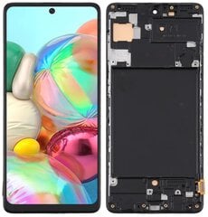 LCD + puuteekraan Samsung Galaxy A71 SM-A715F Incell Frame must hind ja info | Telefoniosad ja parandamise tööriistad | kaup24.ee