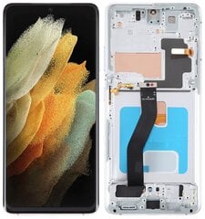 LCD + puutetundlik ekraan Samsung Galaxy S21 Ultra 5G SM-G998B OLED Frame hõbedane hind ja info | Telefoniosad ja parandamise tööriistad | kaup24.ee