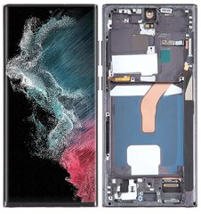 LCD- ja puuteekraan Samsung Galaxy S22 Ultra 5G SM-S908B SM-S908B/DS OLED-raam Samsung Galaxy S22 Ultra 5G SM-S908B/DS OLED-raam hind ja info | Telefoniosad ja parandamise tööriistad | kaup24.ee