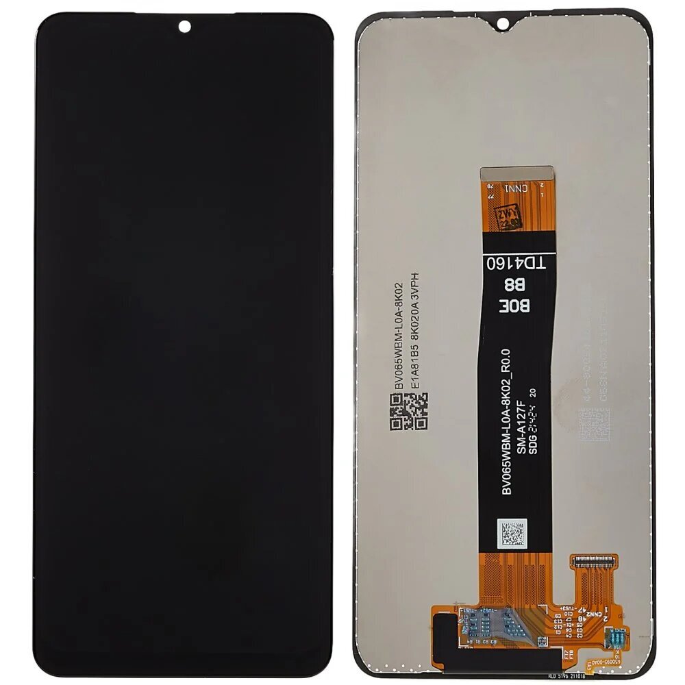 LCD + puuteekraan Samsung A12 SM-A125F SM-A125M SM-A125F/DS must hind ja info | Telefoniosad ja parandamise tööriistad | kaup24.ee