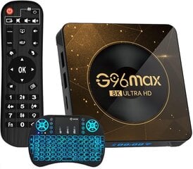 Farrot Smart TV Box мультимедийный проигрыватель G96 Max HD Android 13.0 Цифровой наземный декодер ТВ-приемник Телевизионная приставка RK3528 Четырехъядерный процессор 2-16G Медиаплеер Поддержка USB 3.0/3D/4K/8K + I8 Беспроводная мини-клавиатура цена и информация | Мультимедийные проигрыватели | kaup24.ee