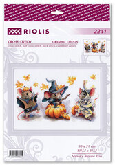 Ristpiste komplekt Riolis. Spooky Mouse Trio 30x21 SR2241 hind ja info | Tikkimistarvikud | kaup24.ee