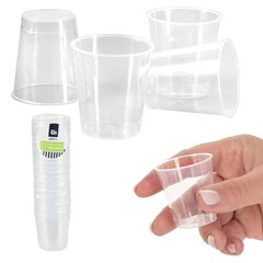 Plastikust korduvkasutatavad 20tk 30ml vodkaklaasid цена и информация | Стаканы, фужеры, кувшины | kaup24.ee