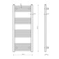 Granitan vannitoa radiaator 50x120cm Breno цена и информация | Vannitoa radiaatorid ja käterätikuivatid | kaup24.ee