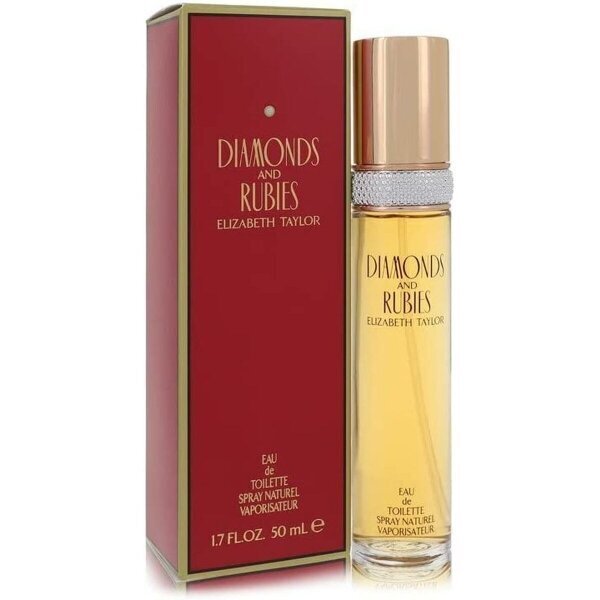 Tualettvesi Elizabeth Taylor Diamonds And Rubies EDT naistele, 50 ml цена и информация | Naiste parfüümid | kaup24.ee