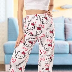 Naiste flanell Hello Kitty pidžaamapüksid цена и информация | Женские пижамы, ночнушки | kaup24.ee