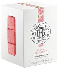 Мыло для тела Roger & Gallet Fleur de Figuier, 3x100 г цена и информация | Мыло | kaup24.ee