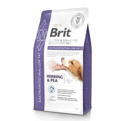 Brit Veterinary Diets Gastrointestinal Low Fat, 2kg hind ja info | Kuivtoit koertele | kaup24.ee