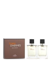 Набор Hermès Terre D'Hermes для мужчин, Туалетная вода EDT, 50 мл + Туалетная вода EDT, 50 мл цена и информация | Мужские духи | kaup24.ee