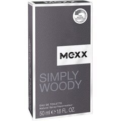 Tualettvesi Simply Woody By Mexx EDT meestele, 50ml hind ja info | Meeste parfüümid | kaup24.ee