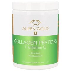 Toidulisand Alpen Gold Collagen Peptides + Vitamin C, 454g hind ja info | Vitamiinid, toidulisandid, preparaadid tervise heaoluks | kaup24.ee