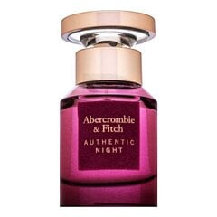 Parfüümvesi Abercrombie & Fitch Authentic Night Woman EDP naistele, 30 ml hind ja info | Naiste parfüümid | kaup24.ee