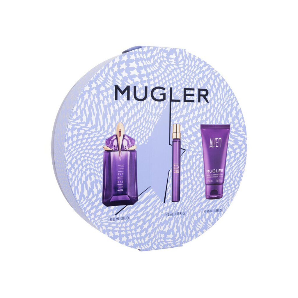 Komplekt Mugler Alien naistele: Lõhnavesi EDP, 60 ml + 10 ml + kehakreem, 50 ml hind ja info | Naiste parfüümid | kaup24.ee