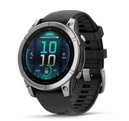 Garmin fēnix® E AMOLED stainless steel with a black silicone band hind ja info | Nutikellad (smartwatch) | kaup24.ee