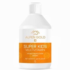 Toidulisand Alpen Gold Liquid Super Kids Multivitamin, 500ml hind ja info | Vitamiinid, toidulisandid, preparaadid tervise heaoluks | kaup24.ee