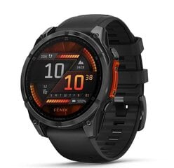 Garmin fēnix® 8 – 47мм AMOLED Slate grey with Black silicone band цена и информация | Смарт-часы (smartwatch) | kaup24.ee