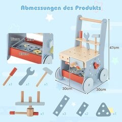 Costway 2 in 1 Baby Walkeri tööriistamänguasi koos mitme tegevuskeskuse ja alumise hoiuruumiga цена и информация | Ходунки | kaup24.ee