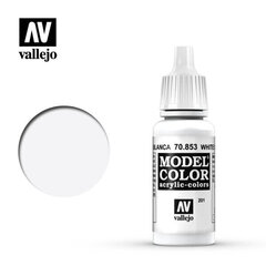 White Glaze 17 ml Model Color VALLEJO 70853 цена и информация | Коллекционные модели автомобилей | kaup24.ee