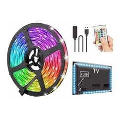 Hele RGB LED riba kaugjuhtimispuldiga 5m USB ühendus - 10W / M hind ja info | Valgustid ja lambid | kaup24.ee