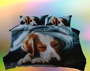 Voodipesukomplekt Sleeping dog, 160x200 cm, 4 osa hind ja info | Voodipesu | kaup24.ee